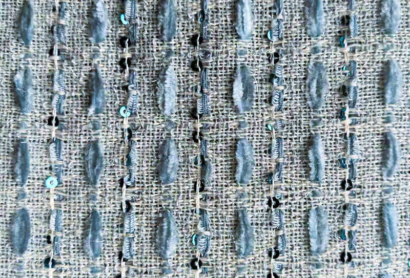 425mg 148cm Rynkebestandig og slitesterk tweedstoff vevd stoff/chanel-inspirert stoff 897331