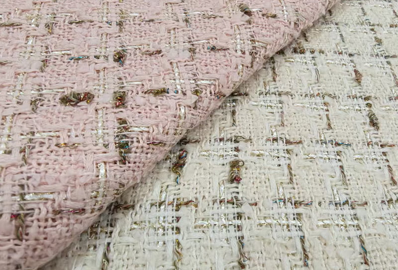 500 mg 148 cm tweedstoff/chanel-inspirert ls834322 egnet for å lage jakker, kåper og vesker i chanel-stil