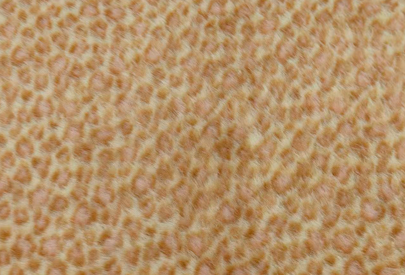 160 mm bredde europeisk mink-print leopard-print faux mink-stoff 160 mm bredde europeisk mink-print leopard-print faux mink-stoff