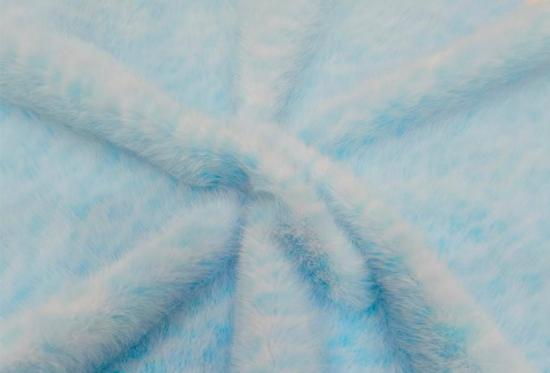 160 mm bredde europeisk mink-print leopard-print faux mink-stoff 160 mm bredde europeisk mink-print leopard-print faux mink-stoff