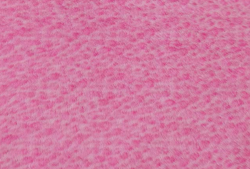 160 mm bredde europeisk mink-print leopard-print faux mink-stoff 160 mm bredde europeisk mink-print leopard-print faux mink-stoff